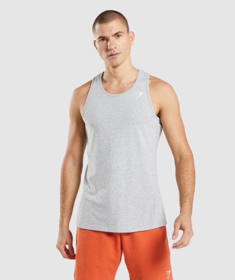 Men's Gymshark Critical 2.0 Tanks Light Grey | CA N3A670